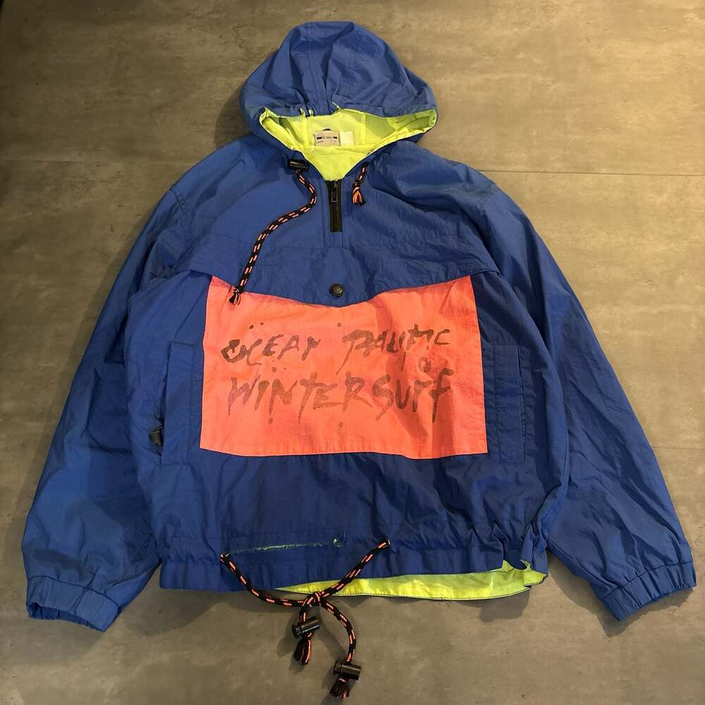 Vintage Ocean Pacific Boys Size M Windbreaker Anorak Pullover Jacket